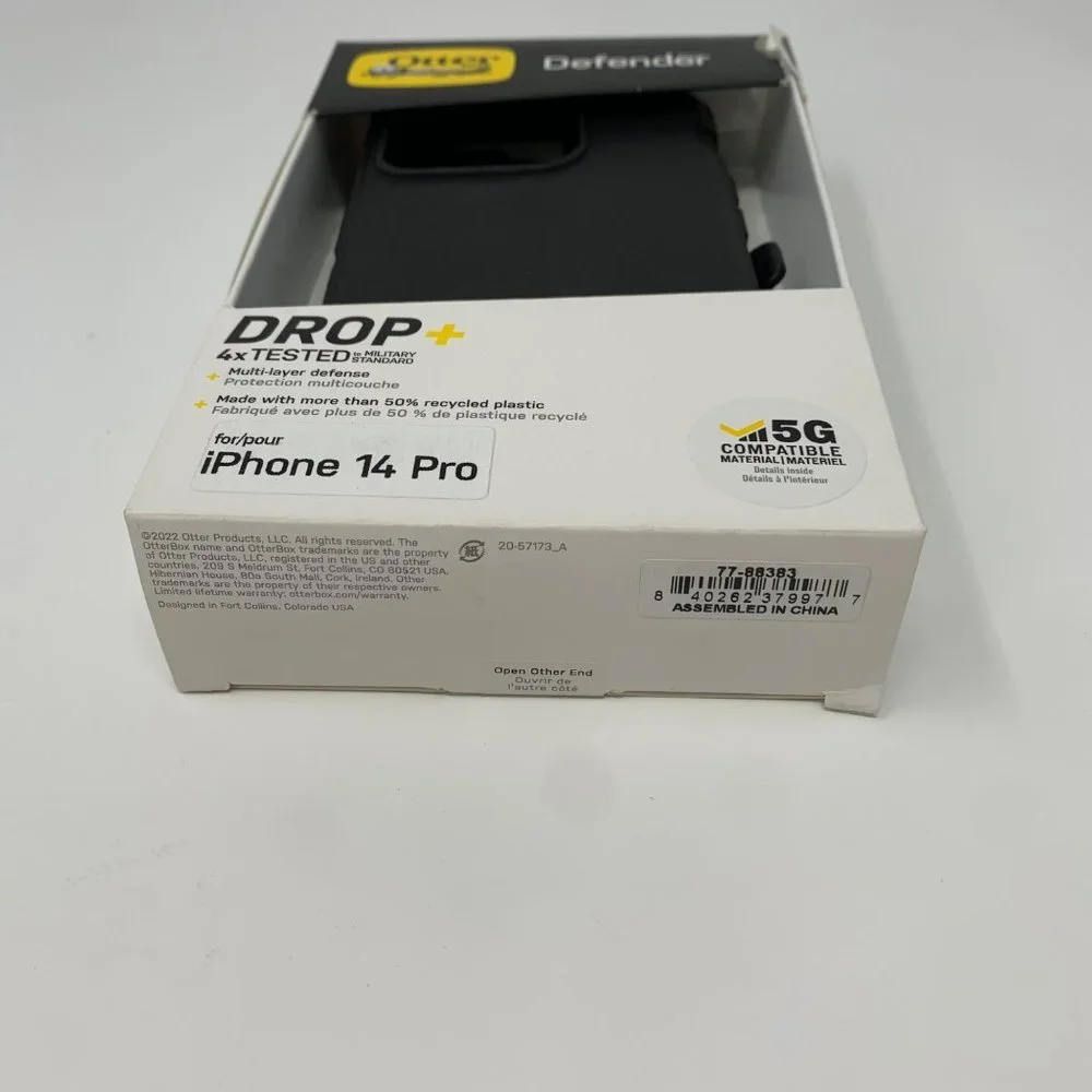 OtterBox Defender for iPhone 14 PRO Screenless Series Case & Belt Clip Holster